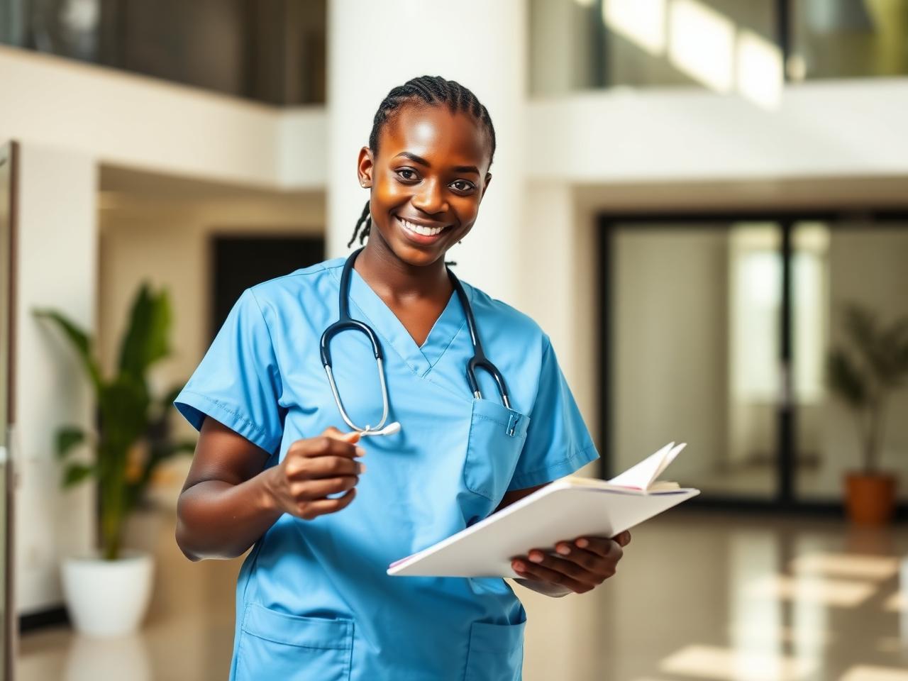 Haitian nursing student studying for the TEAS and HESI A2 exam